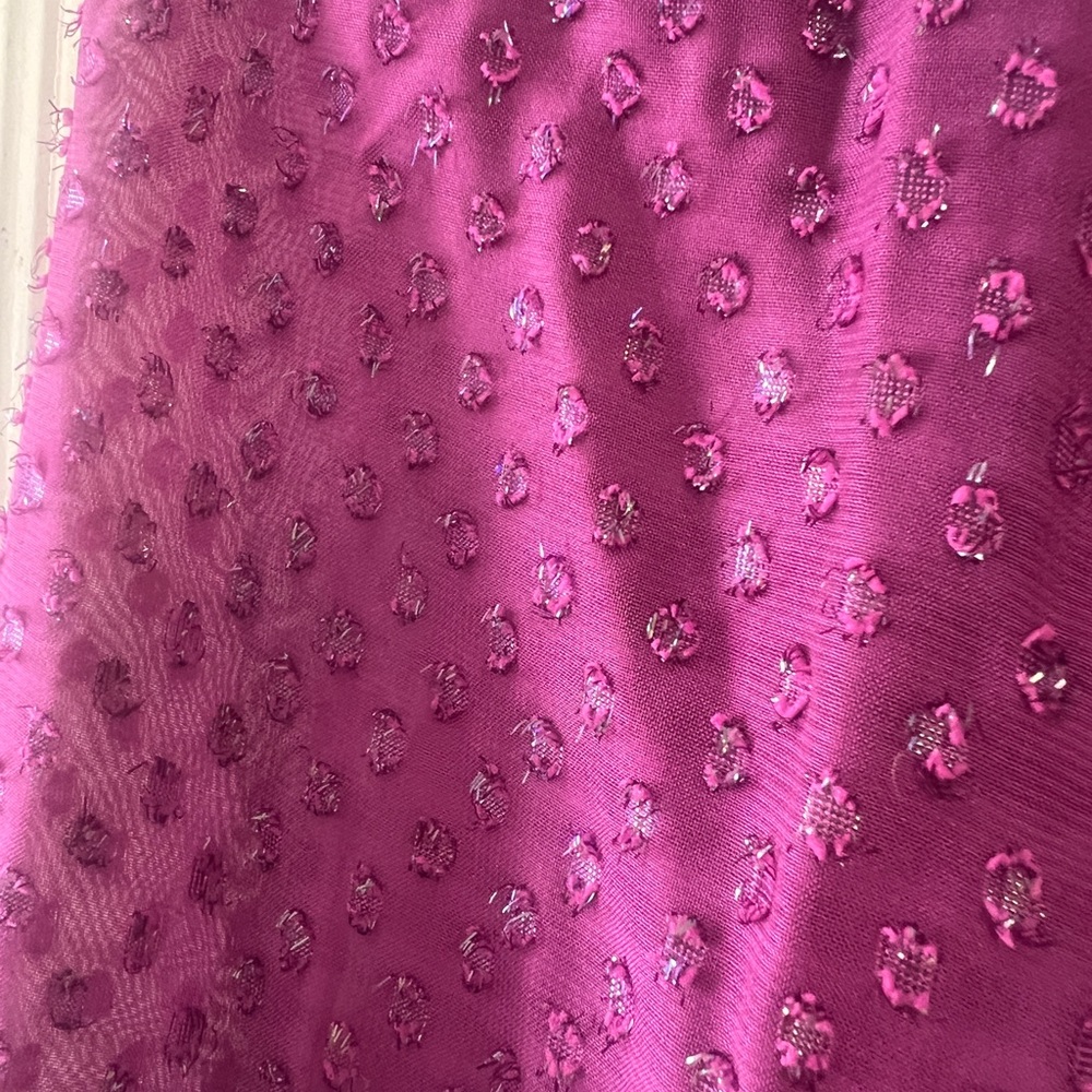 Anthropologie Purple Puff-Sleeve Shimmer Sweater Small - Picture 6 of 8